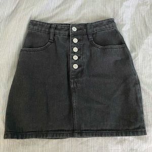 Brandy Melville Black Denim Skirt